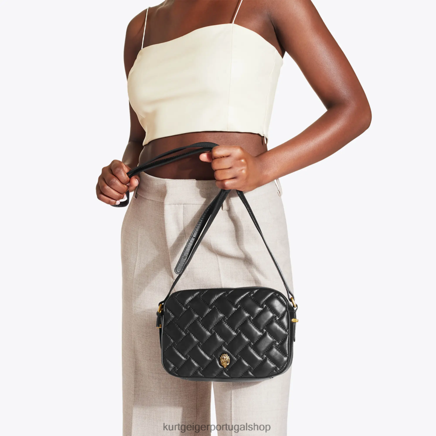 Kurt Geiger mulheres corpo cruzado londres kensington 8J6X0070 preto | bolsas