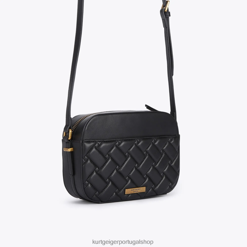 Kurt Geiger mulheres corpo cruzado londres kensington 8J6X0070 preto | bolsas