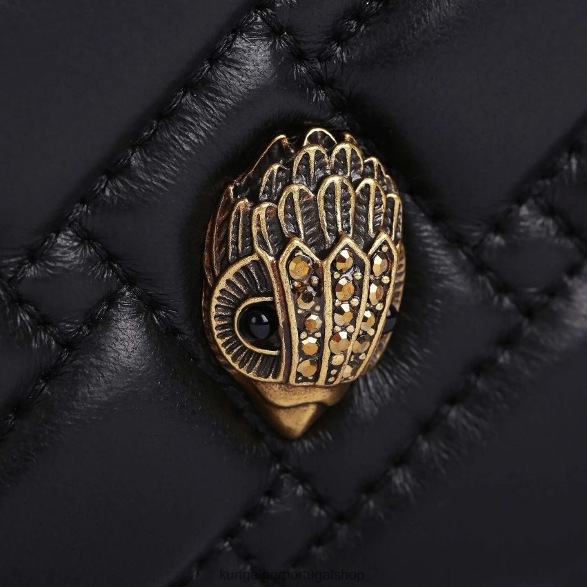 Kurt Geiger mulheres corpo cruzado londres kensington 8J6X0070 preto | bolsas