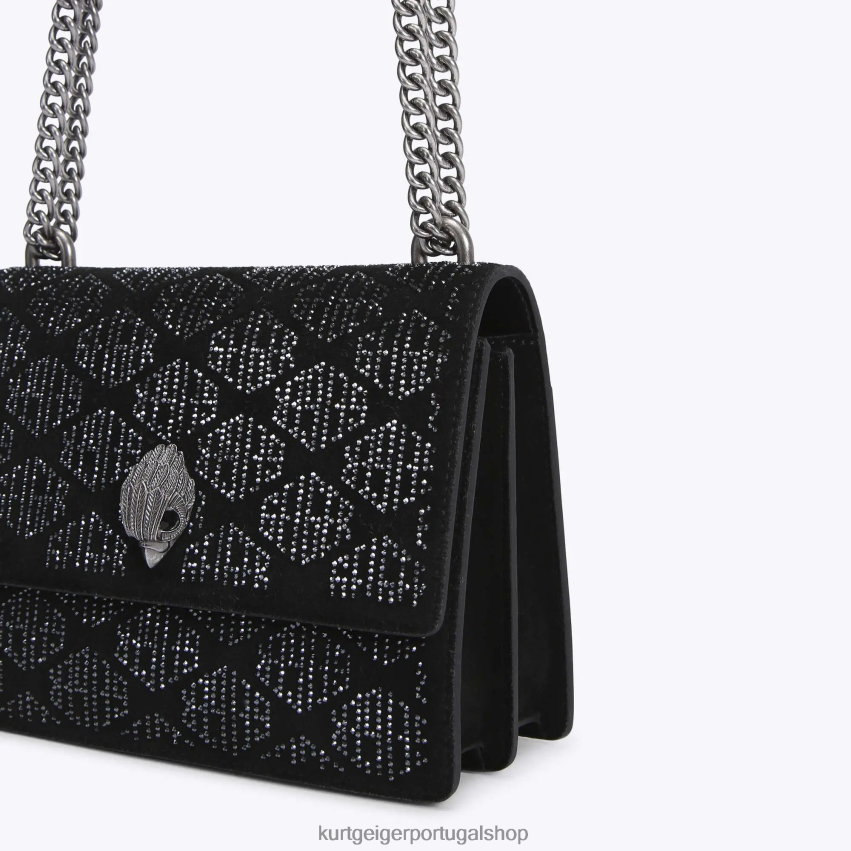 Kurt Geiger mulheres corpo cruzado shoreditch londres 8J6X00120 preto outro | bolsas