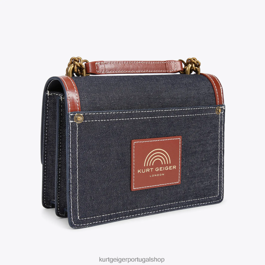 Kurt Geiger mulheres corpo cruzado shoreditch londres 8J6X00121 azul outro | bolsas