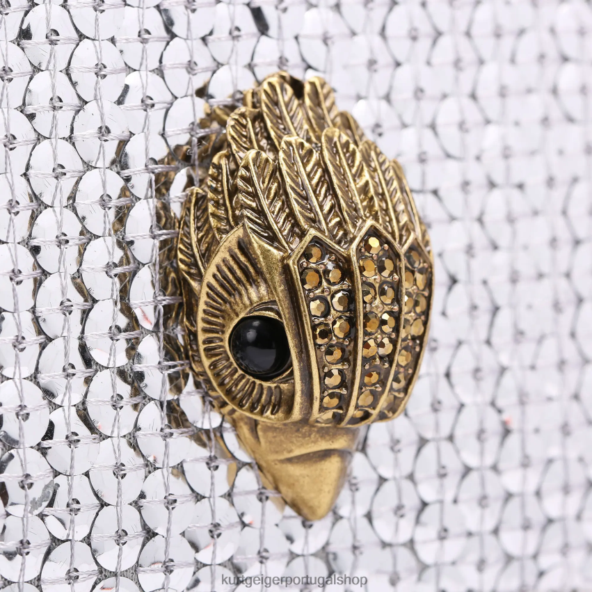 Kurt Geiger mulheres corpo cruzado shoreditch londres 8J6X00122 prata | bolsas