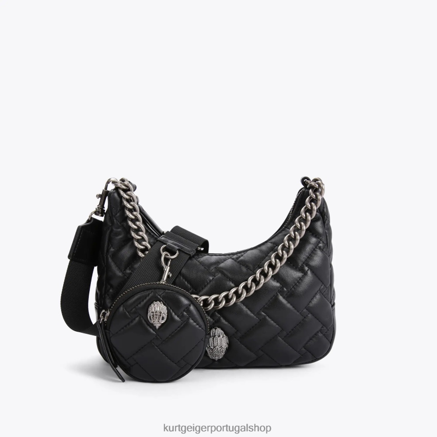 Kurt Geiger mulheres corpo multicruzado em couro londrino 8J6X00278 combinação preta | bolsas