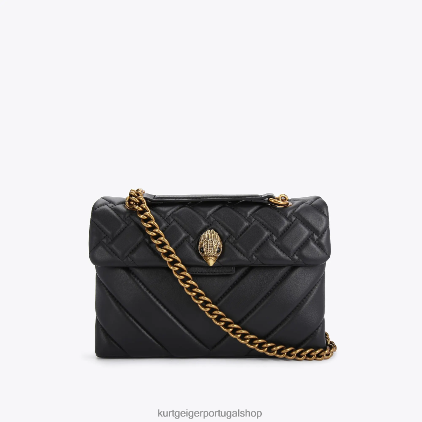 Kurt Geiger mulheres londres couro kensington 8J6X0046 preto | bolsas