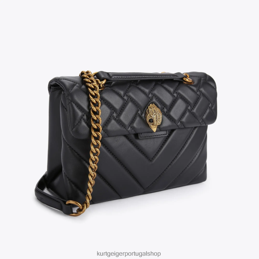Kurt Geiger mulheres londres couro kensington 8J6X0046 preto | bolsas