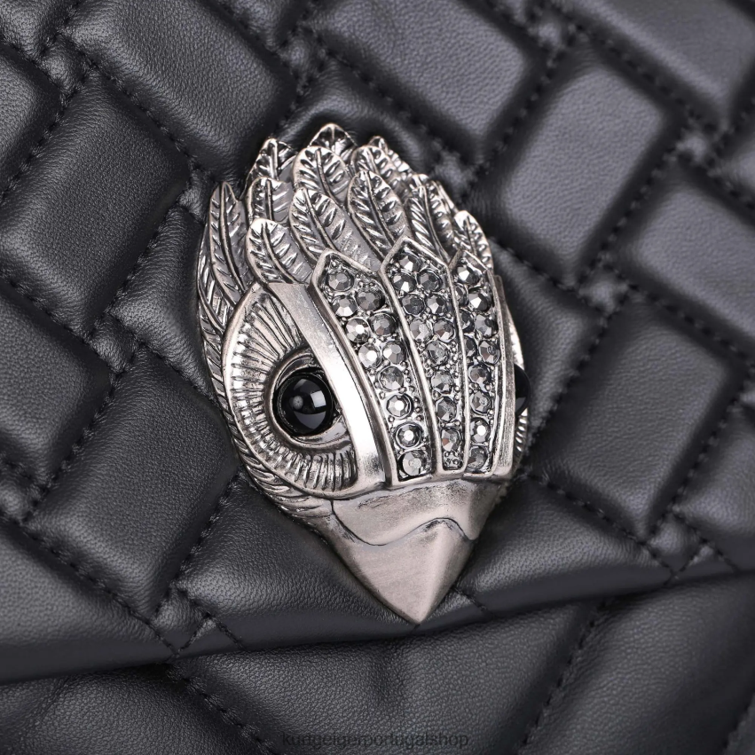 Kurt Geiger mulheres londres couro xxl kensington 8J6X0064 preto | bolsas