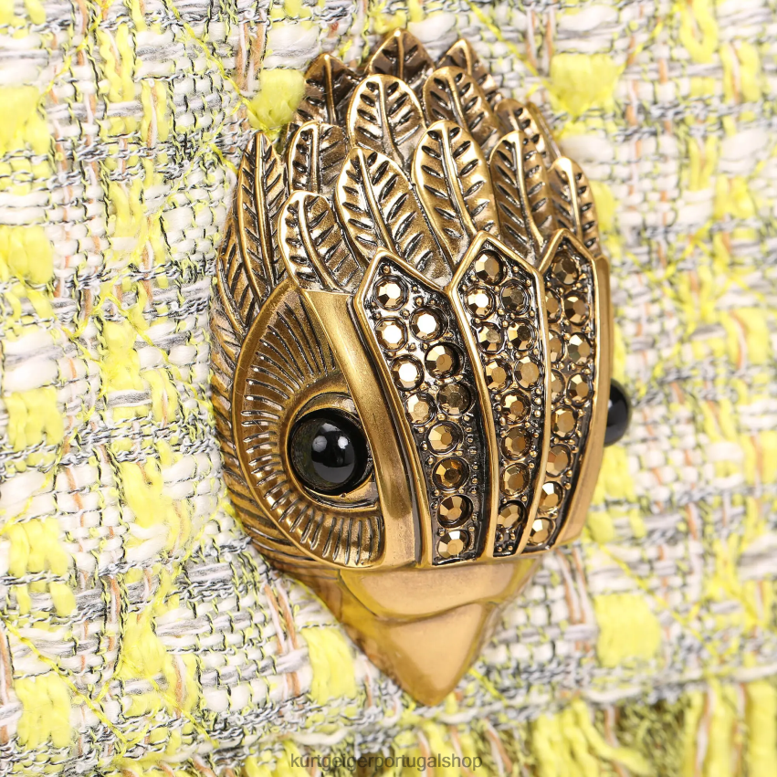 Kurt Geiger mulheres londres ráfia xxl kensington 8J6X0081 amarelo | bolsas