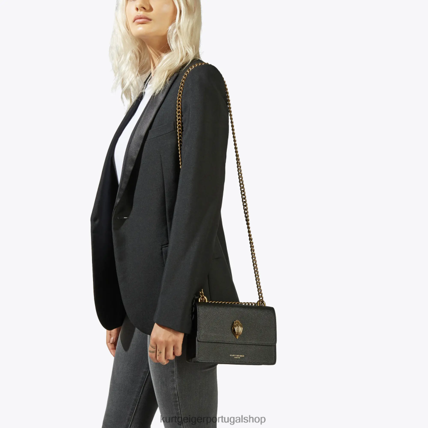 Kurt Geiger mulheres londres shoreditch pequena crossbody 8J6X00134 preto | bolsas