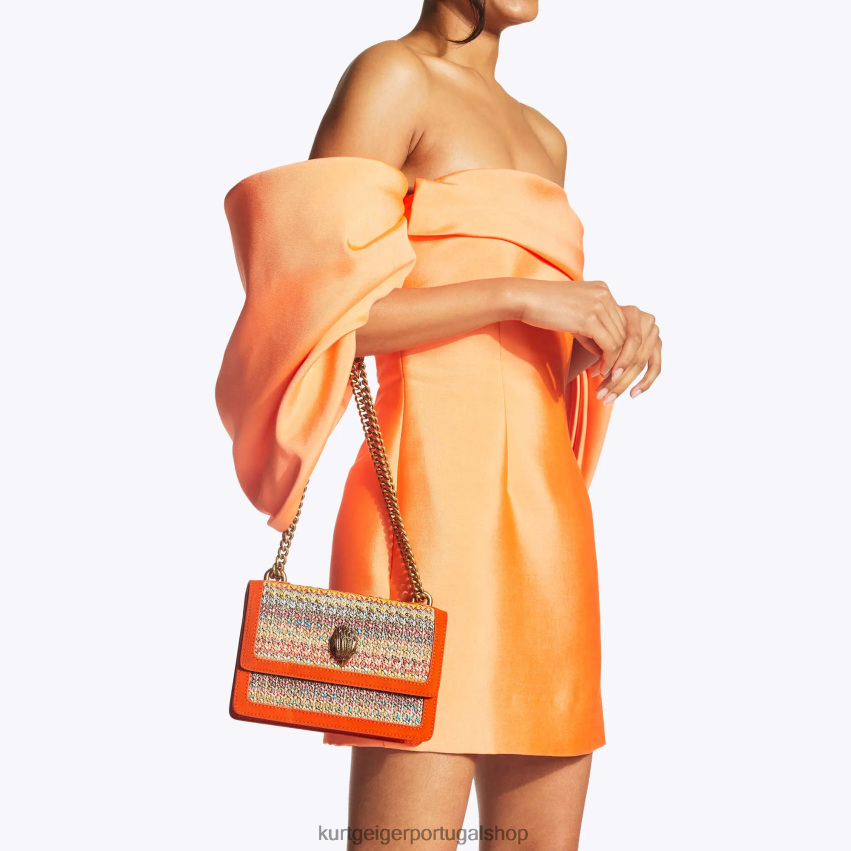 Kurt Geiger mulheres londres shoreditch pequeno corpo cruzado 8J6X00113 laranja | bolsas