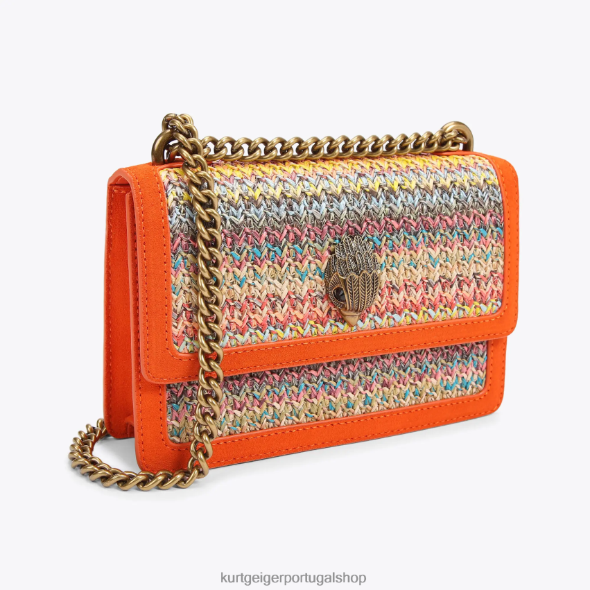 Kurt Geiger mulheres londres shoreditch pequeno corpo cruzado 8J6X00113 laranja | bolsas
