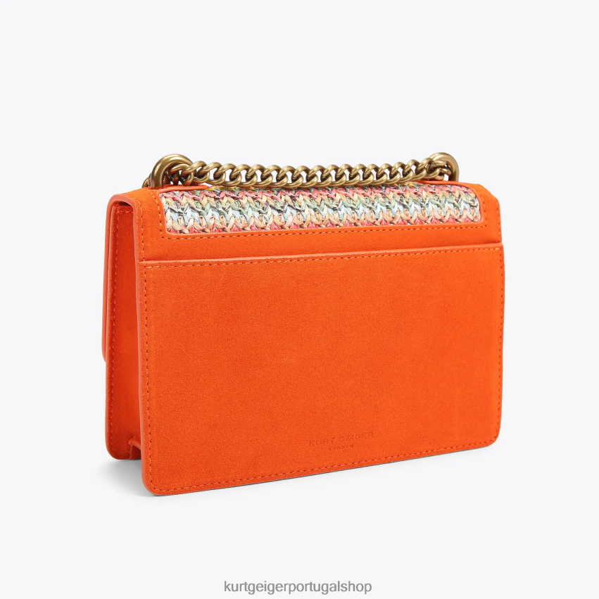 Kurt Geiger mulheres londres shoreditch pequeno corpo cruzado 8J6X00113 laranja | bolsas