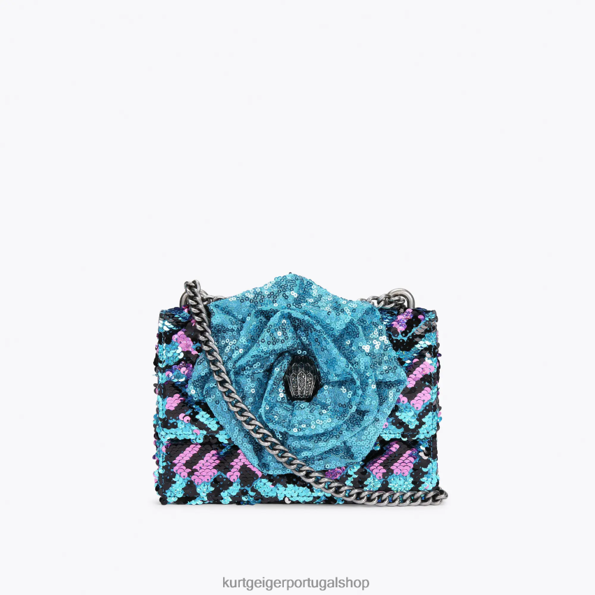 Kurt Geiger mulheres londres shoreditch pequeno corpo cruzado 8J6X00126 turquesa | bolsas