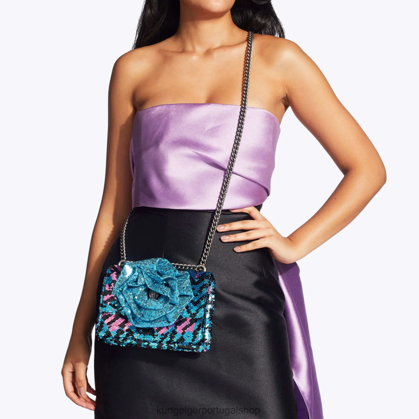 Kurt Geiger mulheres londres shoreditch pequeno corpo cruzado 8J6X00126 turquesa | bolsas