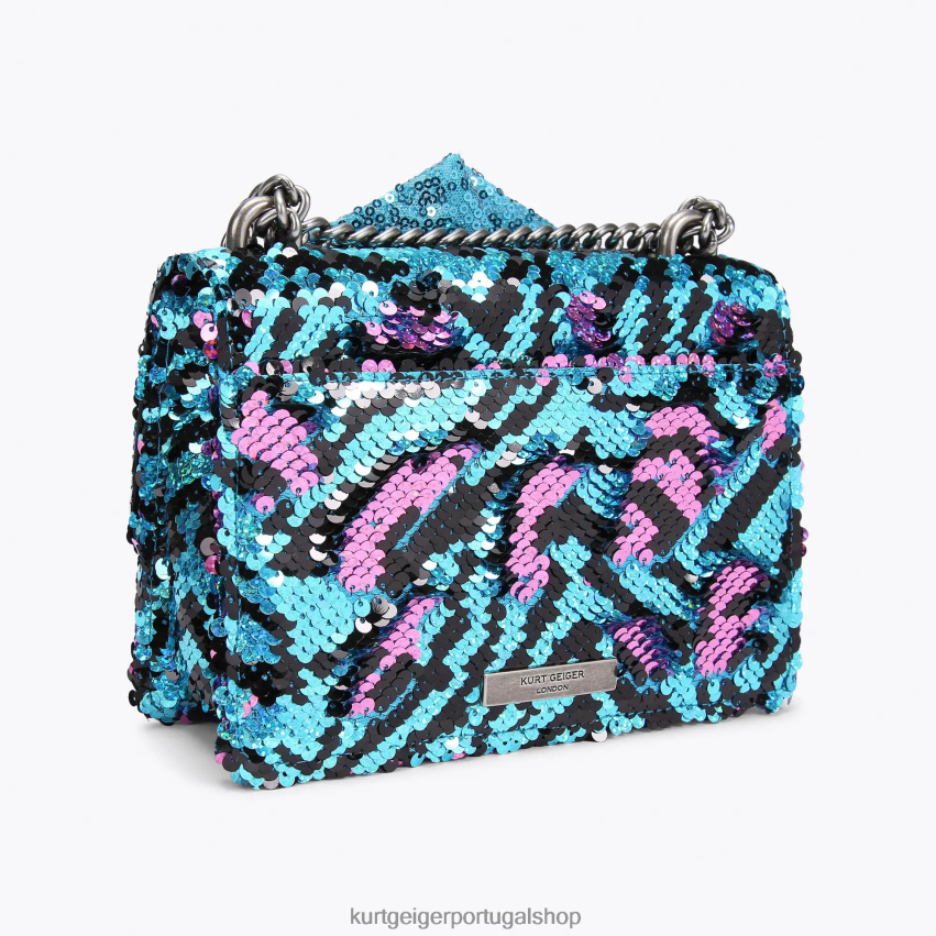 Kurt Geiger mulheres londres shoreditch pequeno corpo cruzado 8J6X00126 turquesa | bolsas