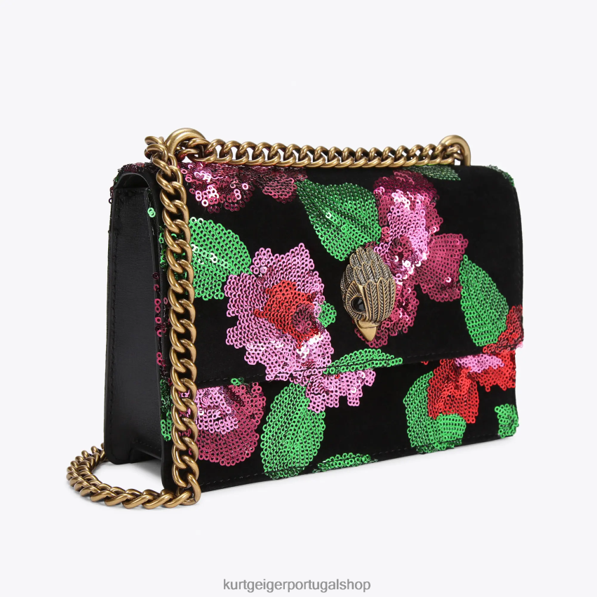 Kurt Geiger mulheres londres shoreditch pequeno corpo cruzado 8J6X00127 Fushia | bolsas