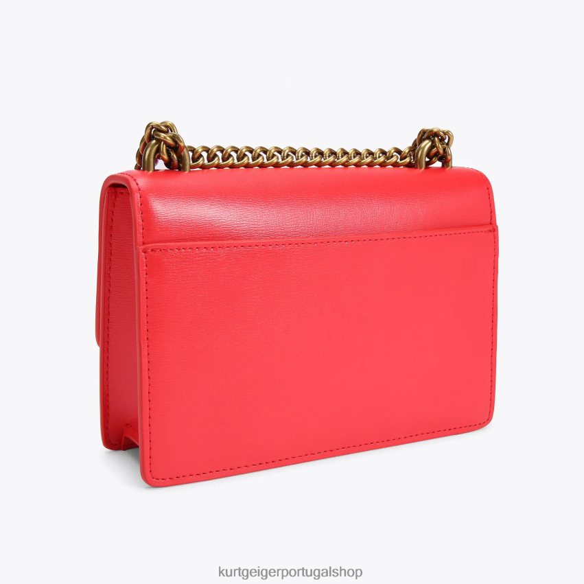 Kurt Geiger mulheres londres shoreditch pequeno corpo cruzado 8J6X00128 vermelho | bolsas