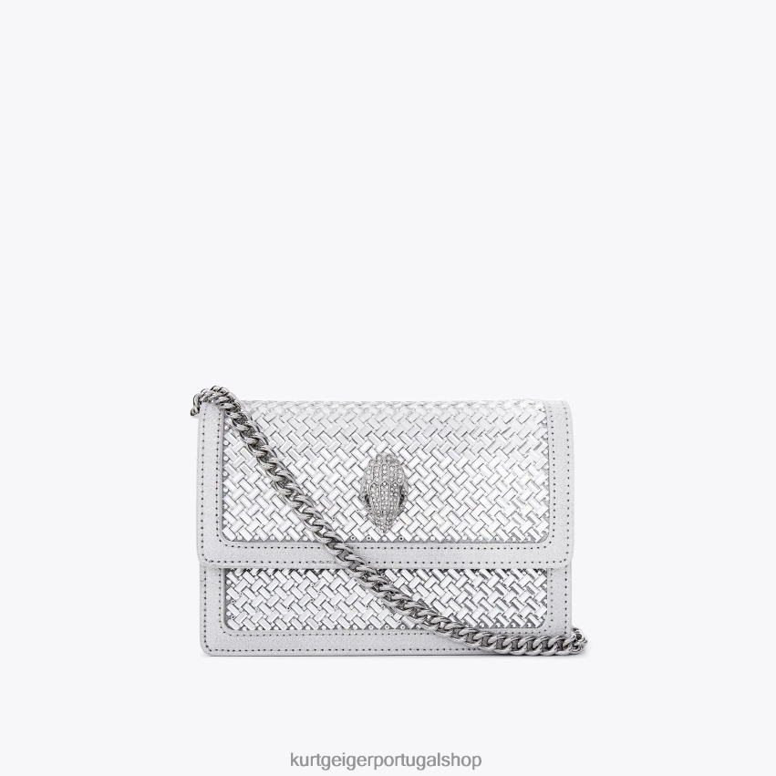 Kurt Geiger mulheres londres shoreditch pequeno corpo cruzado 8J6X00130 combinação de metal | bolsas