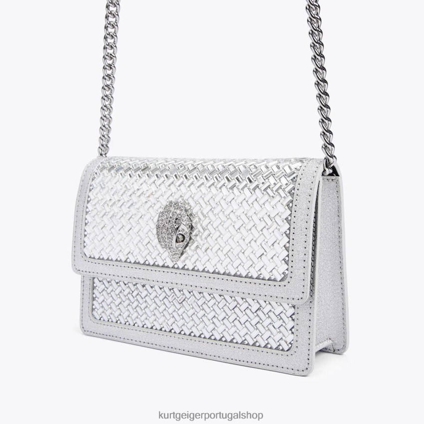 Kurt Geiger mulheres londres shoreditch pequeno corpo cruzado 8J6X00130 combinação de metal | bolsas
