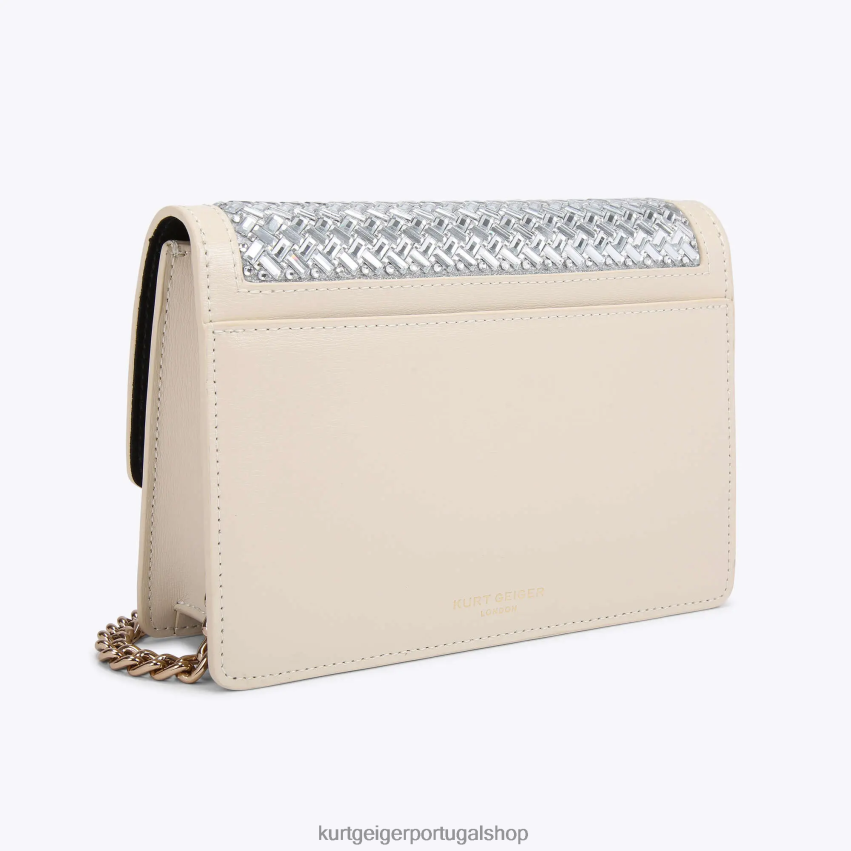 Kurt Geiger mulheres londres shoreditch pequeno corpo cruzado 8J6X00133 combinação de metal | bolsas