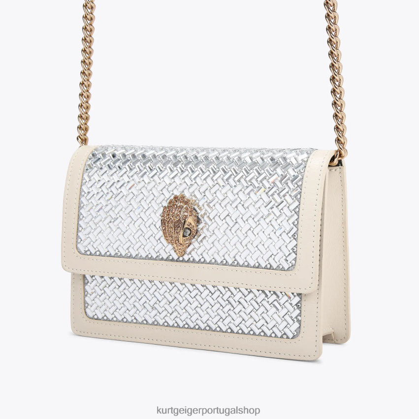 Kurt Geiger mulheres londres shoreditch pequeno corpo cruzado 8J6X00133 combinação de metal | bolsas