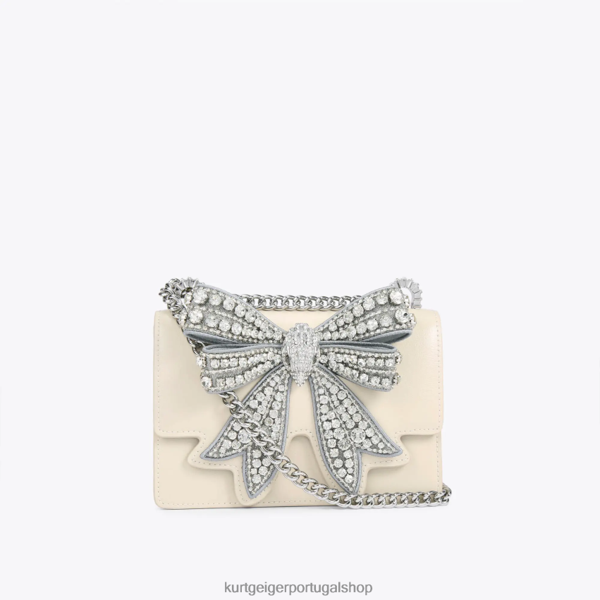 Kurt Geiger mulheres londres shoreditch pequeno corpo cruzado 8J6X00137 osso | bolsas