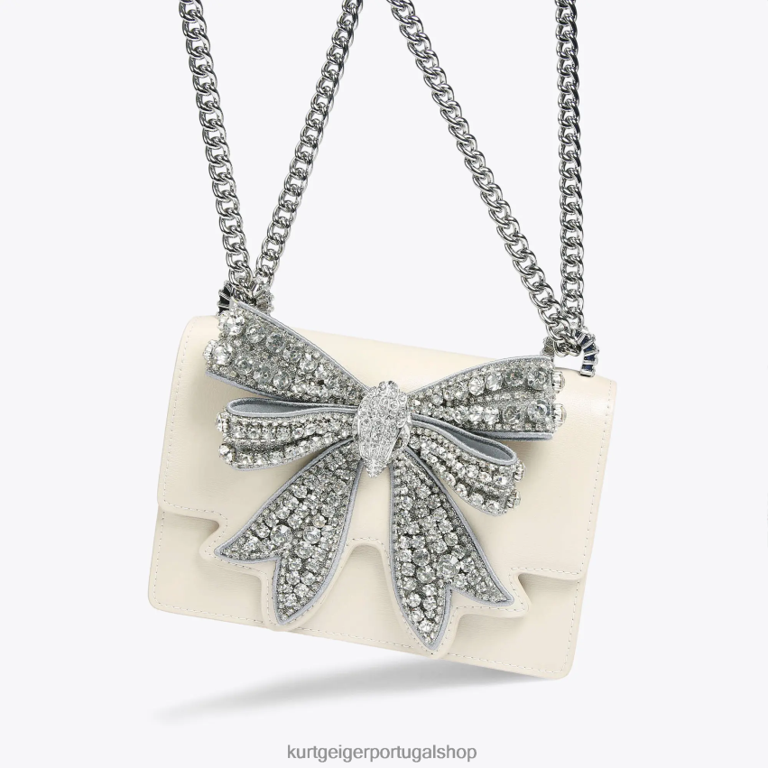 Kurt Geiger mulheres londres shoreditch pequeno corpo cruzado 8J6X00137 osso | bolsas