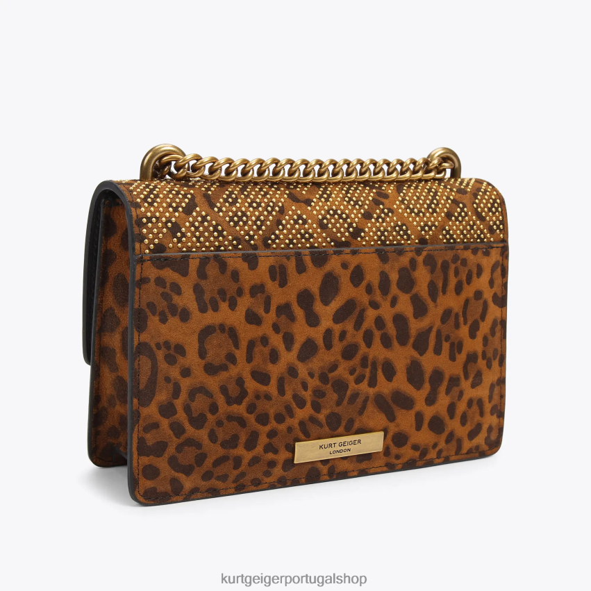 Kurt Geiger mulheres londres shoreditch pequeno corpo cruzado 8J6X00138 combinação marrom escuro | bolsas