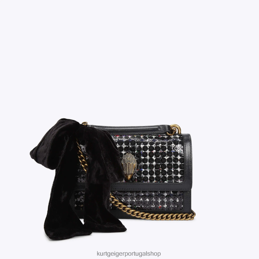 Kurt Geiger mulheres londres shoreditch pequeno corpo cruzado 8J6X00140 preto | bolsas