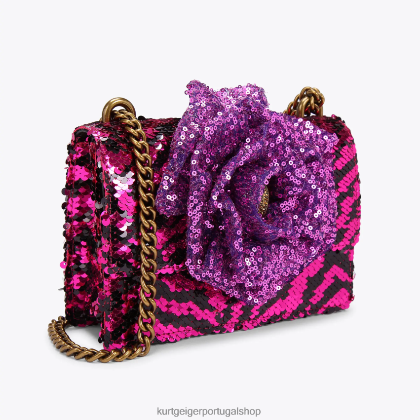 Kurt Geiger mulheres londres shoreditch pequeno corpo cruzado 8J6X00143 roxo | bolsas
