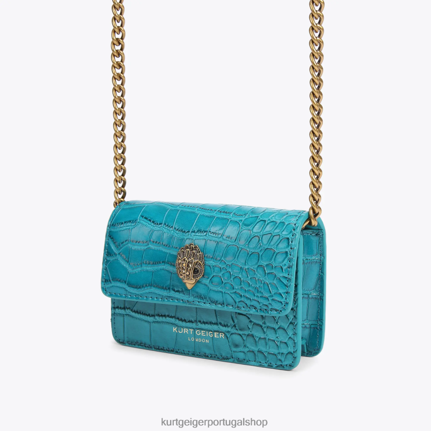 Kurt Geiger mulheres londres shoreditch xs xbody 8J6X00259 gasolina | bolsas