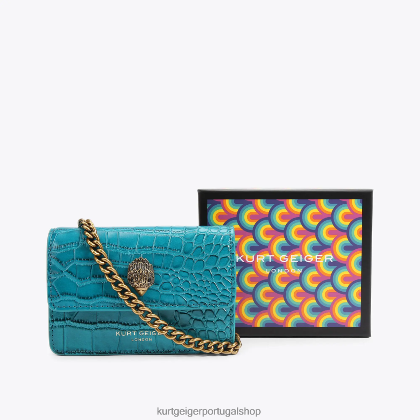 Kurt Geiger mulheres londres shoreditch xs xbody 8J6X00259 gasolina | bolsas