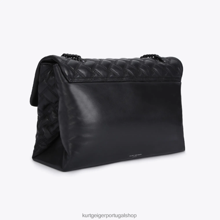 Kurt Geiger mulheres londres xxl kensington drench 8J6X0065 preto | bolsas