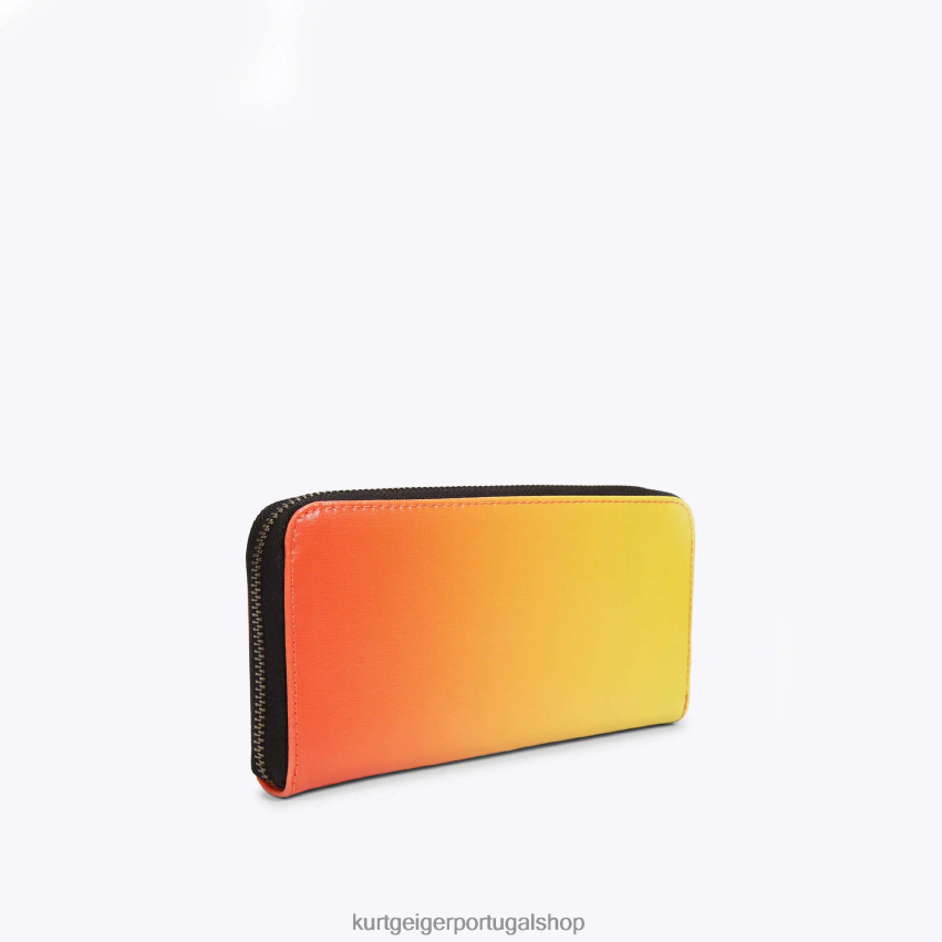 Kurt Geiger mulheres Londres zip em torno de Shoreditch 8J6X00540 amarelo | bolsas