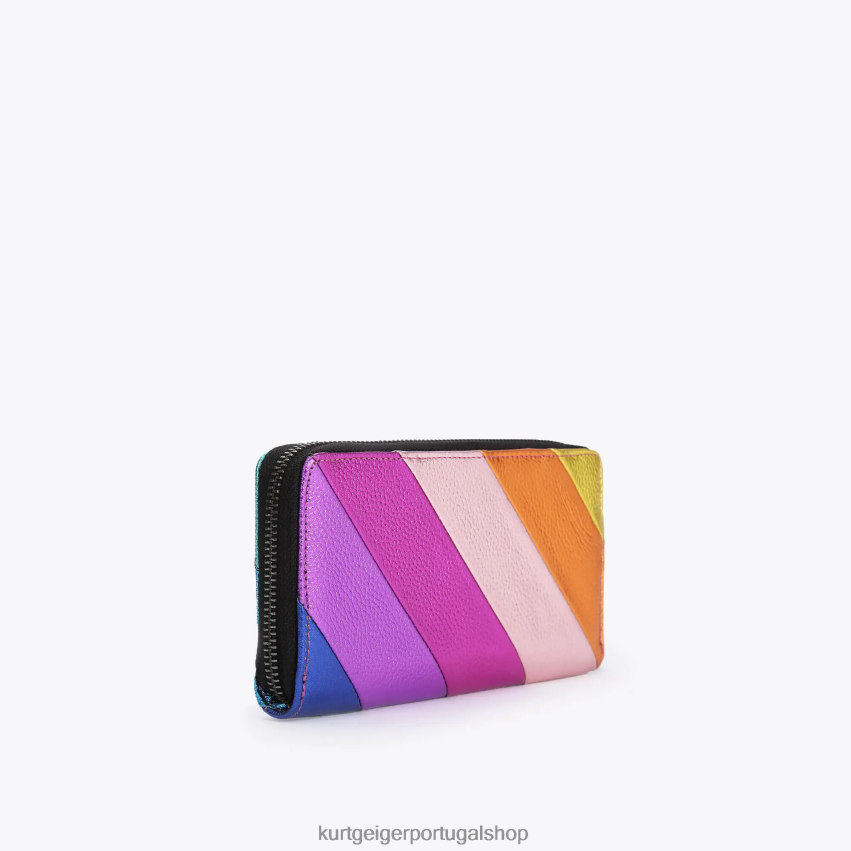 Kurt Geiger mulheres carteira com zíper londres kensington 8J6X00155 vários/outros | bolsas