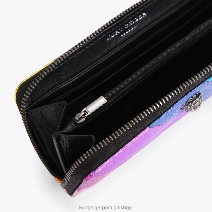 Kurt Geiger mulheres carteira com zíper londres kensington 8J6X00155 vários/outros | bolsas