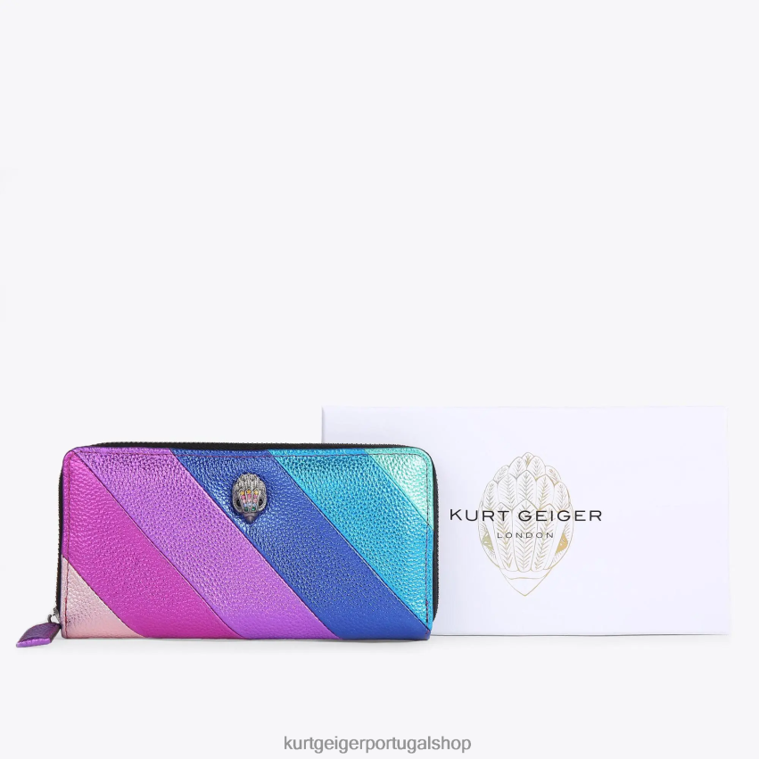 Kurt Geiger mulheres carteira com zíper londres kensington 8J6X00155 vários/outros | bolsas