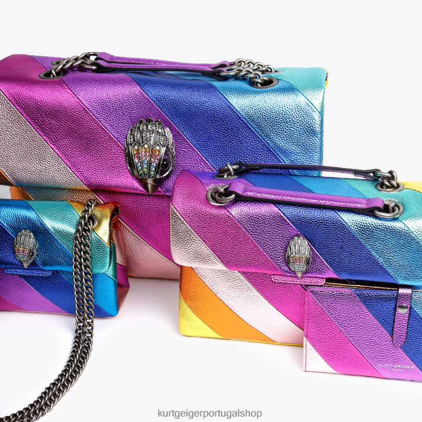 Kurt Geiger mulheres carteira com zíper londres kensington 8J6X00155 vários/outros | bolsas