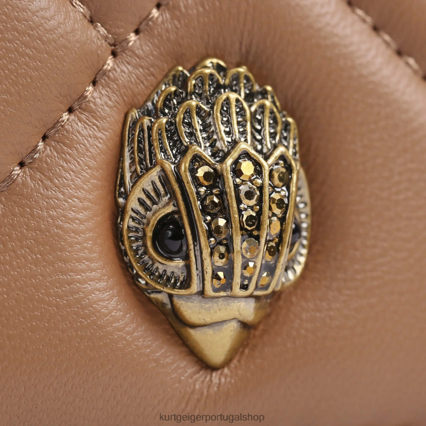 Kurt Geiger mulheres carteira de colcha londres kensington 8J6X0095 camelo | bolsas