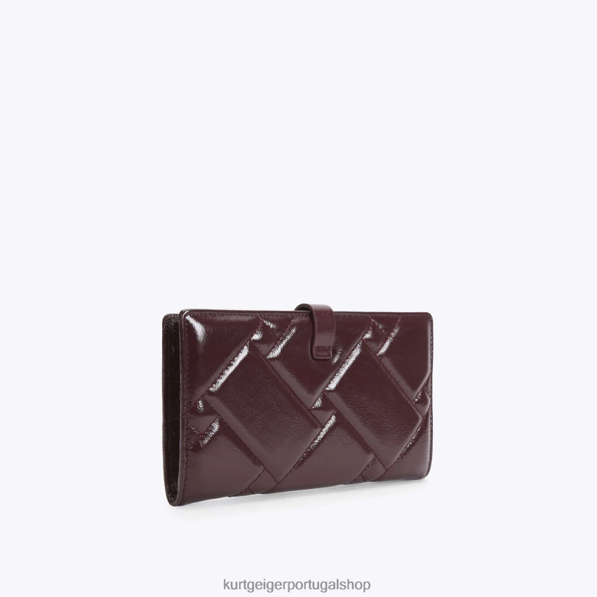 Kurt Geiger mulheres carteira macia de Londres 8J6X00562 vinho | bolsas