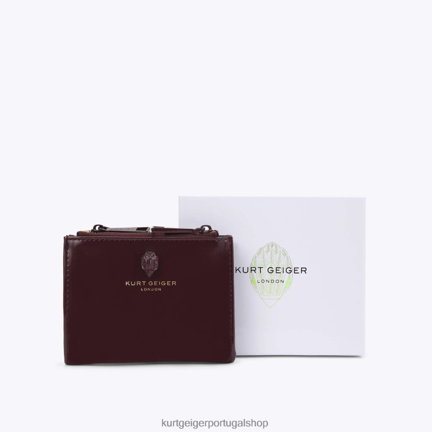 Kurt Geiger mulheres mini bolsa londrina shoreditch 8J6X00565 vinho | bolsas