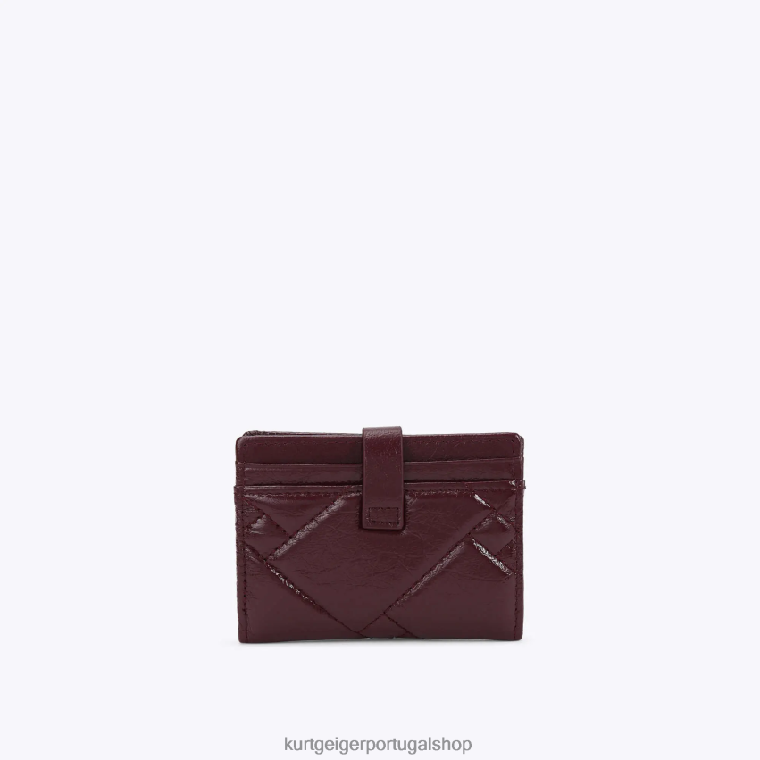 Kurt Geiger mulheres porta-cartão múltiplo londres macio 8J6X00558 vinho | bolsas