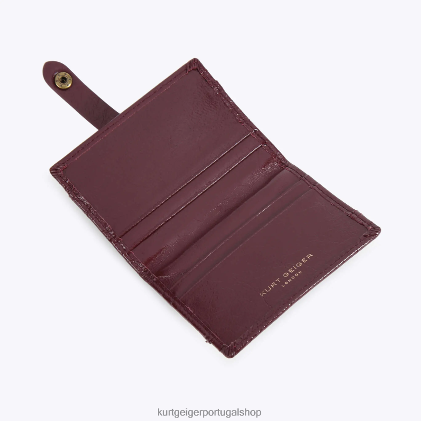 Kurt Geiger mulheres porta-cartão múltiplo londres macio 8J6X00558 vinho | bolsas