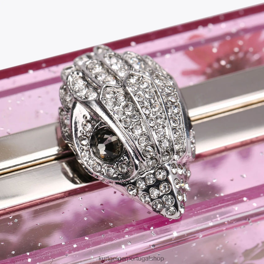 Kurt Geiger mulheres embreagem de caixa de flores de Londres 8J6X00477 rosa | bolsas