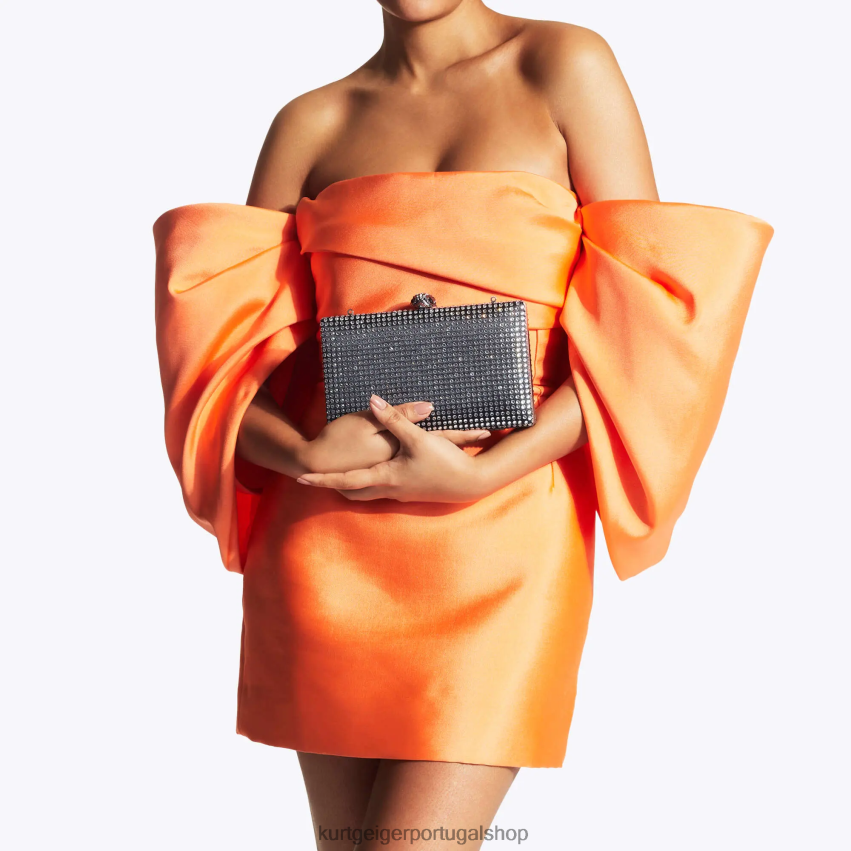 Kurt Geiger mulheres embreagem de cristal londres kensington 8J6X0057 preto outro | bolsas