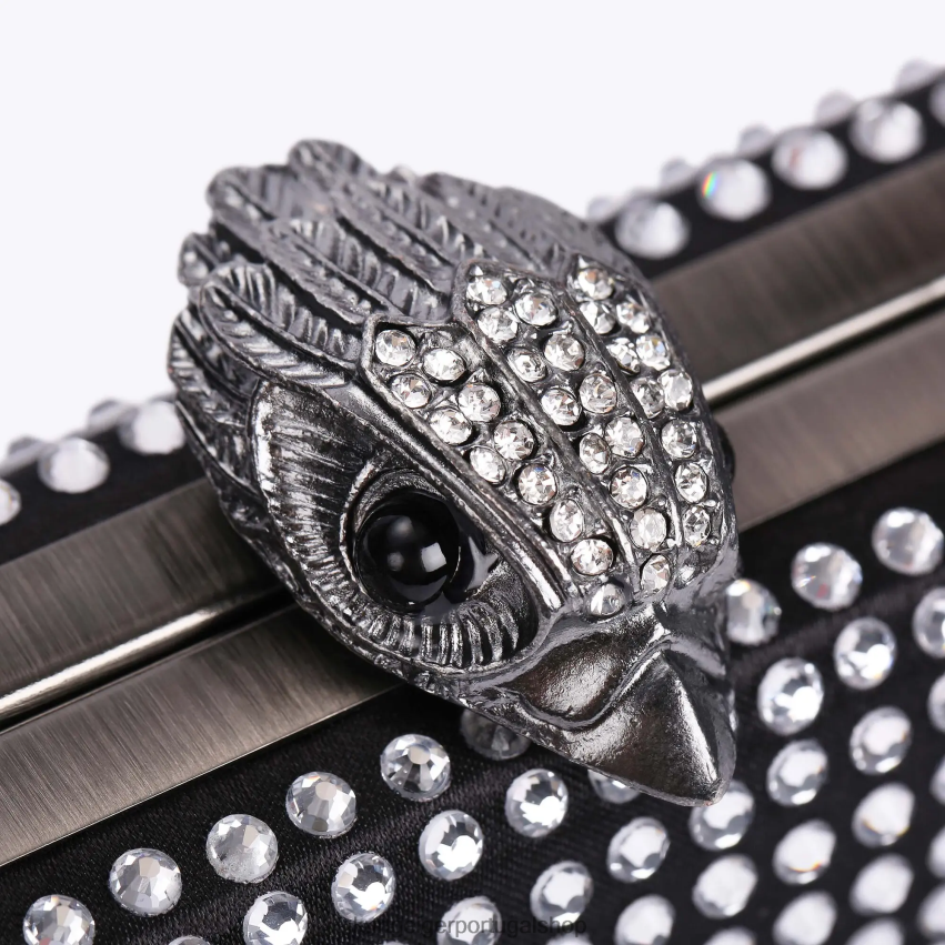 Kurt Geiger mulheres embreagem de cristal londres kensington 8J6X0057 preto outro | bolsas