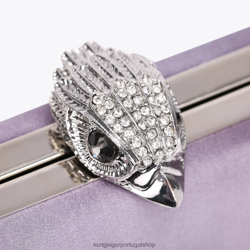 Kurt Geiger mulheres embreagem londres kensington 8J6X0058 lilás | bolsas