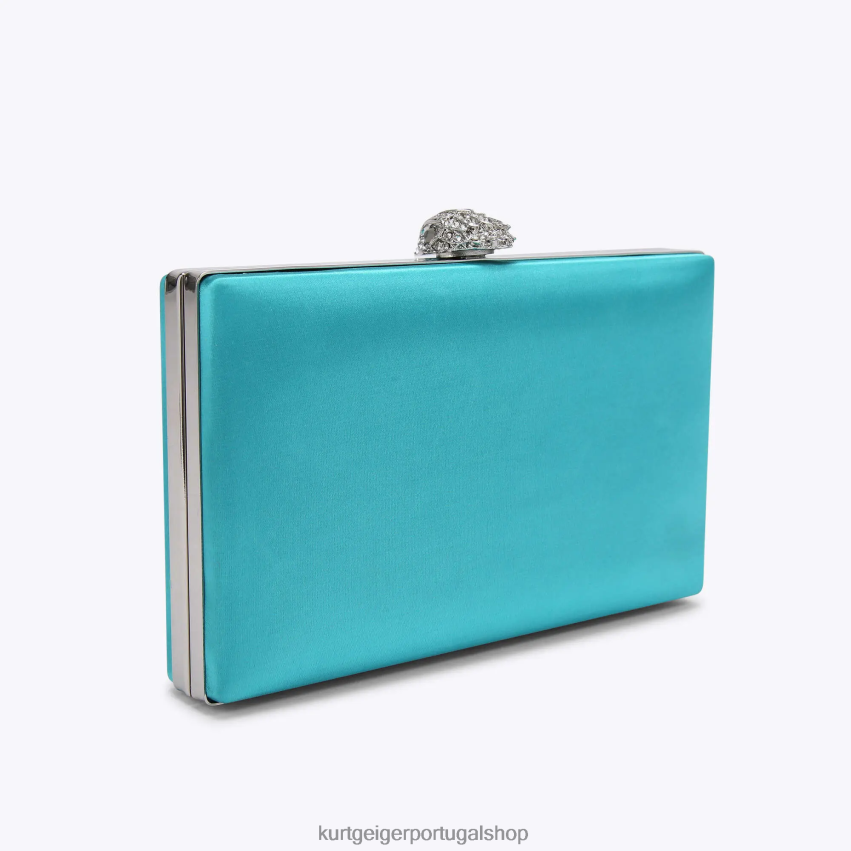 Kurt Geiger mulheres embreagem londres kensington 8J6X0060 turquesa | bolsas