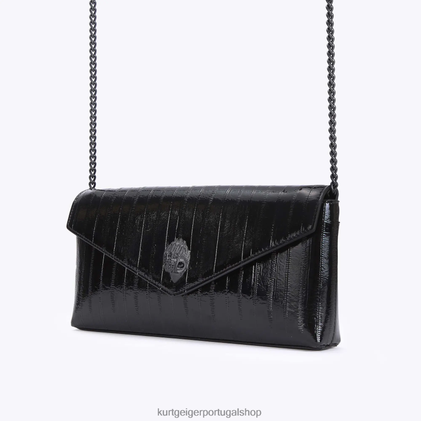 Kurt Geiger mulheres envelope shoreditch de londres 8J6X00131 preto | bolsas
