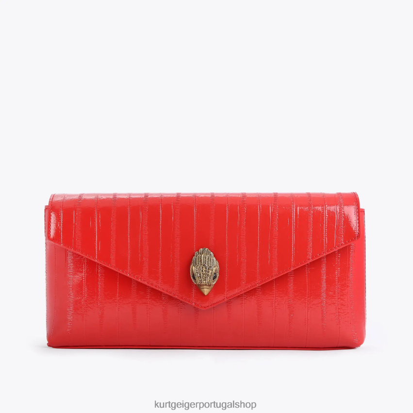 Kurt Geiger mulheres envelope shoreditch de londres 8J6X00132 combinação vermelha | bolsas