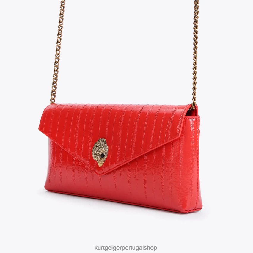 Kurt Geiger mulheres envelope shoreditch de londres 8J6X00132 combinação vermelha | bolsas
